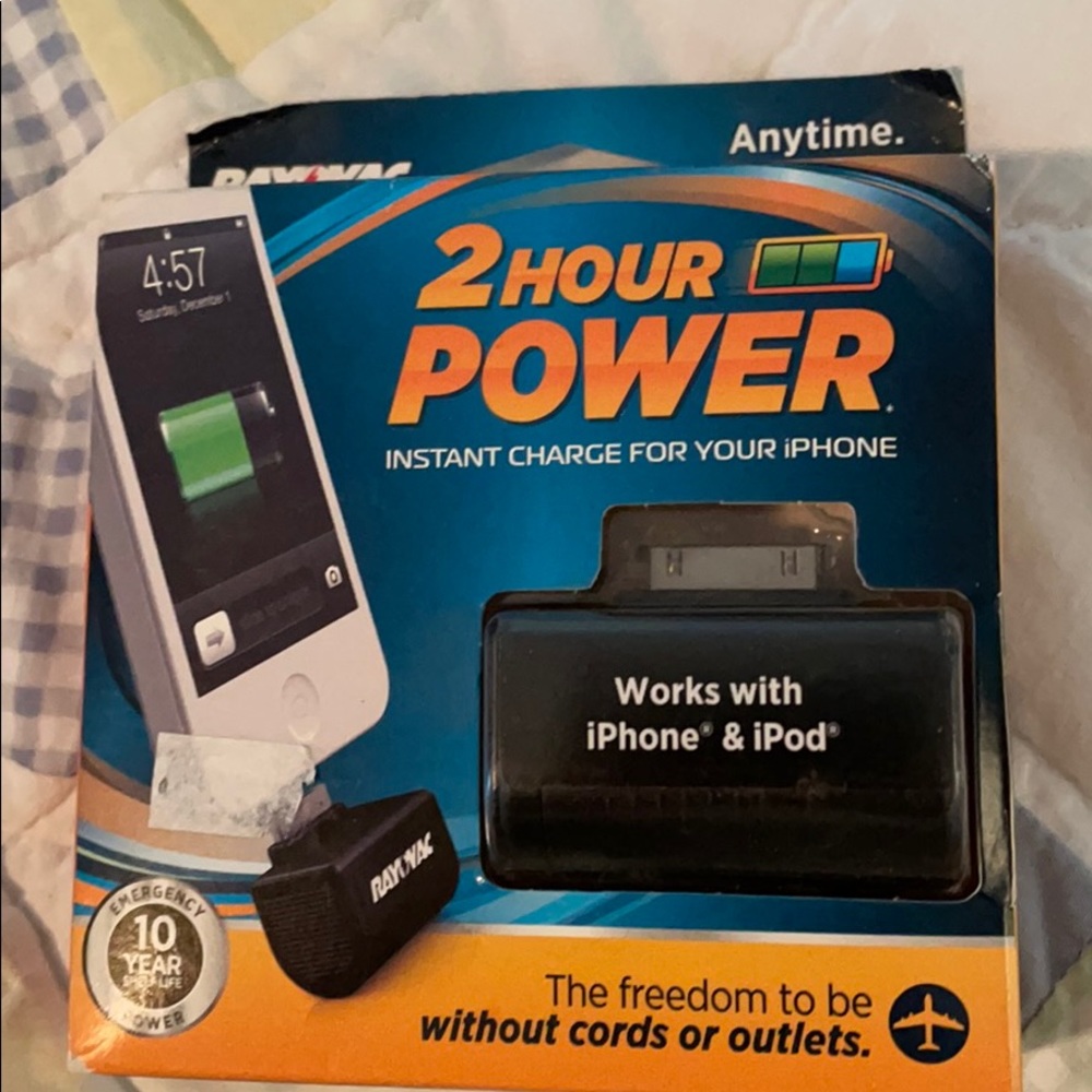Rayovac 2 hour power for iPhone 4s, 3GS, 3g